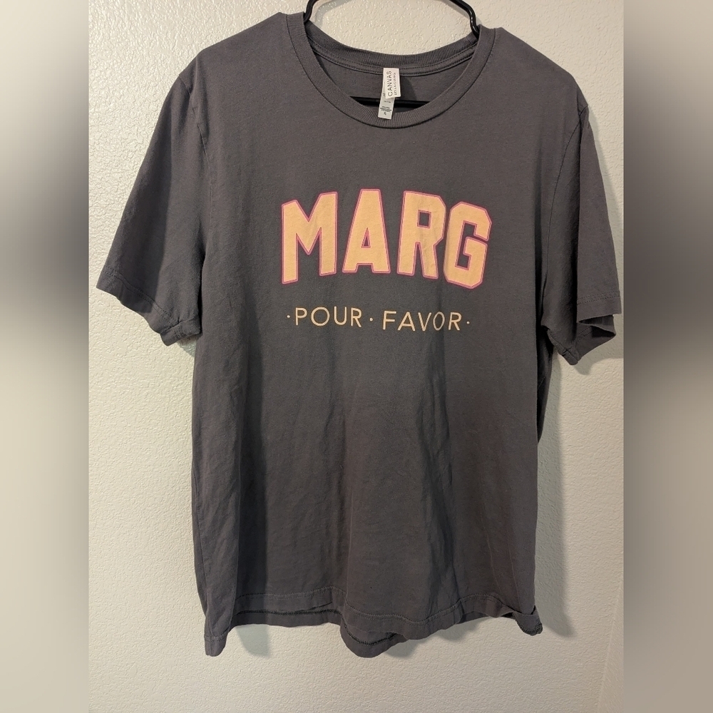 Bella Canvas Gray Short Sleeve Tee with Bold Graphic